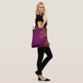 Paarse drakenCanvas tas (Op model)