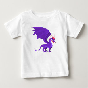 Paarse drakencartoon