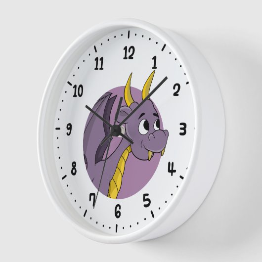 Paarse drakencartoon  (Hoek)