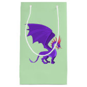 Paarse drakencartoon klein cadeauzakje (Voorkant)