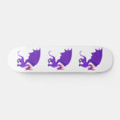 Paarse drakencartoon persoonlijk skateboard (Horizontaal)