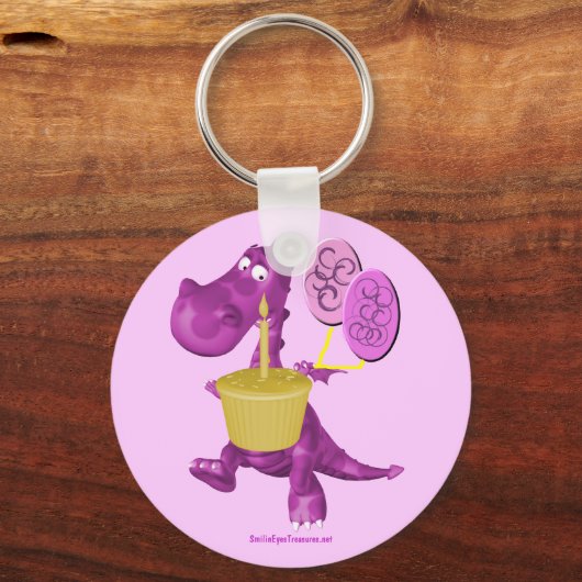 Paarse drakenkoek en Sleutelhanger van ballonnen (Voorkant)