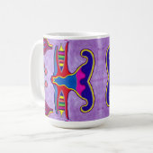 Paarse drakenMok Koffiemok (Voorkant links)