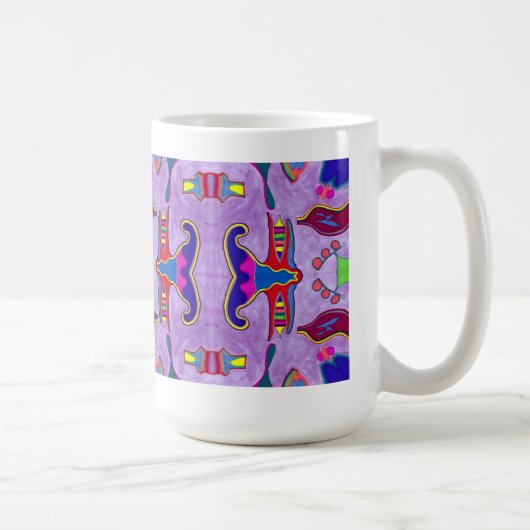 Paarse drakenMok Koffiemok (Rechts)
