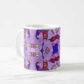 Paarse drakenMok Koffiemok (Voorkant links)