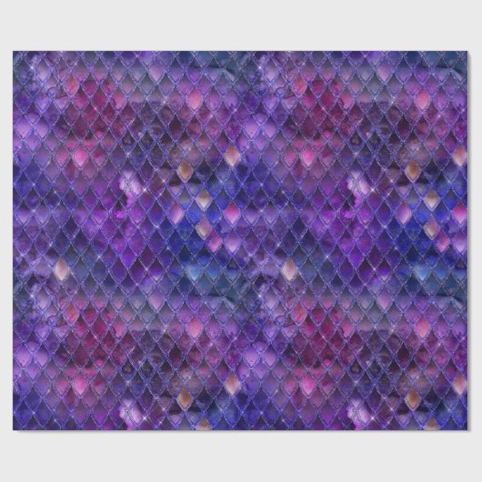 Paarse drakenschalen cadeaupapier (Vlak)