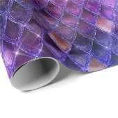Paarse drakenschalen cadeaupapier (Rol Hoek)