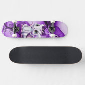 Paarse drakenskateboard persoonlijk skateboard (Horizontaal)