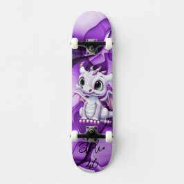 Paarse drakenskateboard persoonlijk skateboard