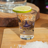 Paarse Drank Op Heksen Halloween Shot Glas