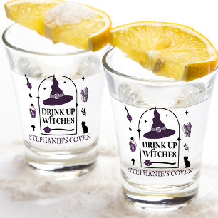 Paarse Drank Op Heksen Halloween Shot Glas