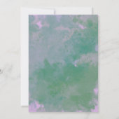 Paarse drankjes en spreuken heksen ketel Halloween Kaart (Achterkant)