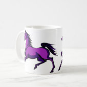 Paarse Dravende Paarden Mok (Voorkant links)