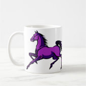 Paarse Dravende Paarden Mok (Links)