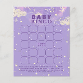 Paarse Dream Baby Bingo Baby shower Game