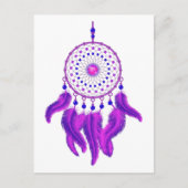 Paarse Dream Catcher Briefkaart (Voorkant)