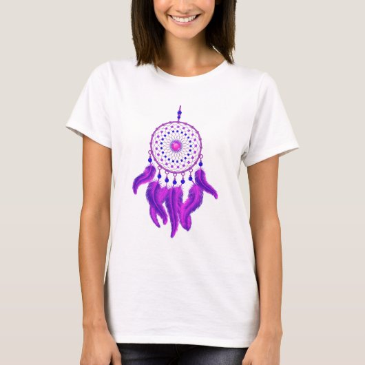 Paarse Dream Catcher T-shirt (Voorkant)