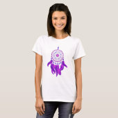 Paarse Dream Catcher T-shirt (Voorkant volledig)