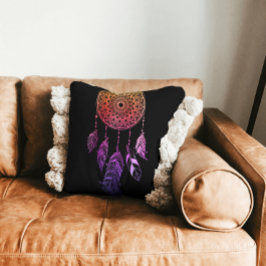 paarse dreamcatcher aboriginal veer Symbol Kussen