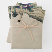 Paarse dress Tall Alice in Wonderland Inpakpapier Vel (In situ)