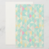 Paarse driehoek briefpapier (Voorkant / Achterkant)