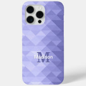 Paarse driehoek geometrie vierkant Monogram Case-Mate iPhone Case (Achterkant)
