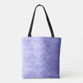 Paarse driehoek geometrie vierkant Monogram Tote Bag (Achterkant)