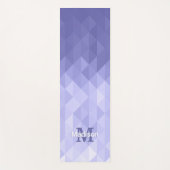 Paarse driehoek geometrie vierkant Monogram Yogamat (Voorkant)