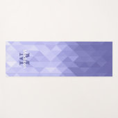 Paarse driehoek geometrie vierkant Monogram Yogamat (Voorkant (horizontaal))