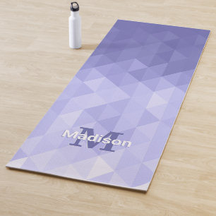 Paarse driehoek geometrie vierkant Monogram Yogamat