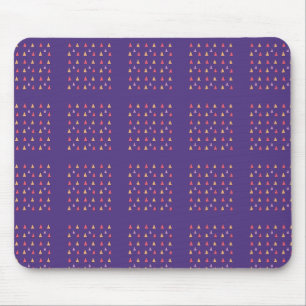 Paarse Driehoek Geometrisch Patroon Muismat