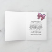 Paarse Driehoek Geometrische Parel Gelukkig Jubile Bedankkaart (Binnen)