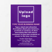 Paarse drievoudige Kaart voor zakelijke producten (Cover)