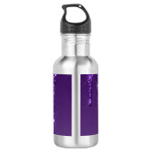 Paarse driftophangkraag waterfles  (Achterkant)