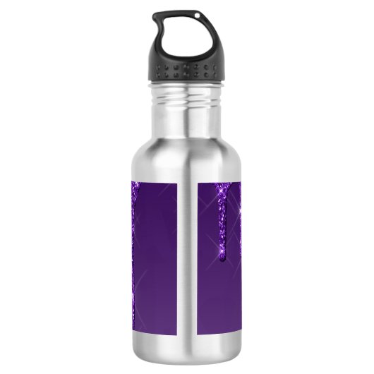 Paarse driftophangkraag waterfles  (Achterkant)