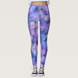 Paarse drijvende kleur leggings