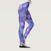 Paarse drijvende kleur leggings (Rechts)
