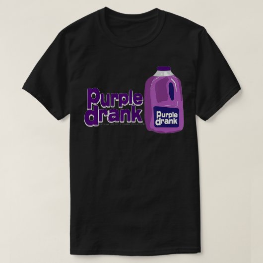Paarse Drink Goed Drink Lean Sizzurp Texas Tea T-shirt (Design voorkant)