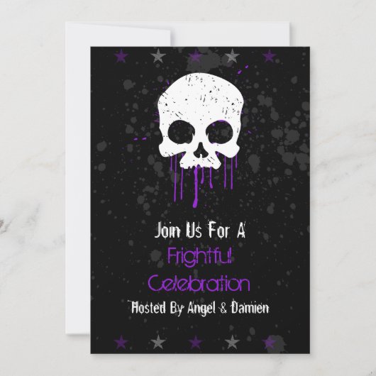 Paarse drip kaart (Voorkant)