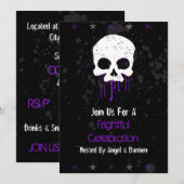 Paarse drip kaart (Voorkant / Achterkant)