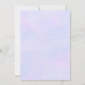 Paarse Drive Door Baby shower Leuke Dieren In Auto Kaart (Achterkant)