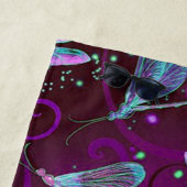 Paarse droams Dragonflies Strandlaken (In situ)