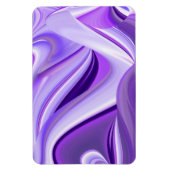 Paarse dromen, Abstracte 3D regenboogkunst Magneet (Verticaal)