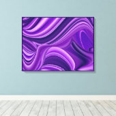 Paarse Dromen, Abstracte Fantasie Regenboog Kunst Canvas Afdruk (Insitu (Houten vloer))