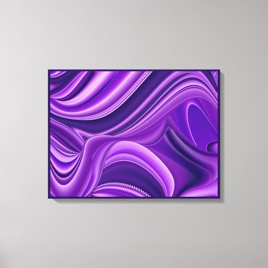 Paarse Dromen, Abstracte Fantasie Regenboog Kunst Canvas Afdruk (Voorkant)