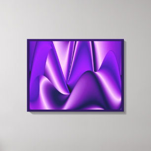 Paarse Dromen, Abstracte Fantasie Regenboog Kunst Canvas Afdruk