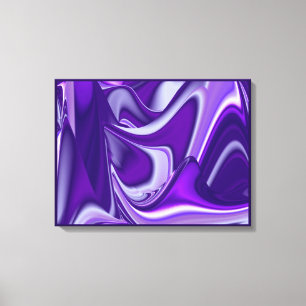 Paarse Dromen, Abstracte Fantasie Regenboog Kunst Canvas Afdruk