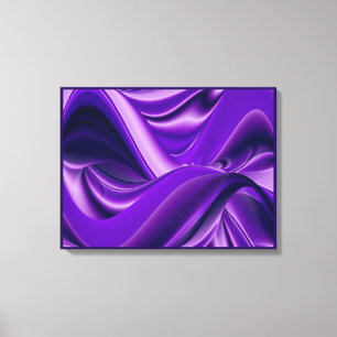 Paarse Dromen, Abstracte Fantasie Regenboog Kunst Canvas Afdruk