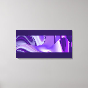 Paarse Dromen, Abstracte Fantasie Regenboog Kunst Canvas Afdruk