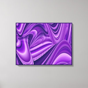 Paarse Dromen, Abstracte Fantasie Regenboog Kunst Canvas Afdruk